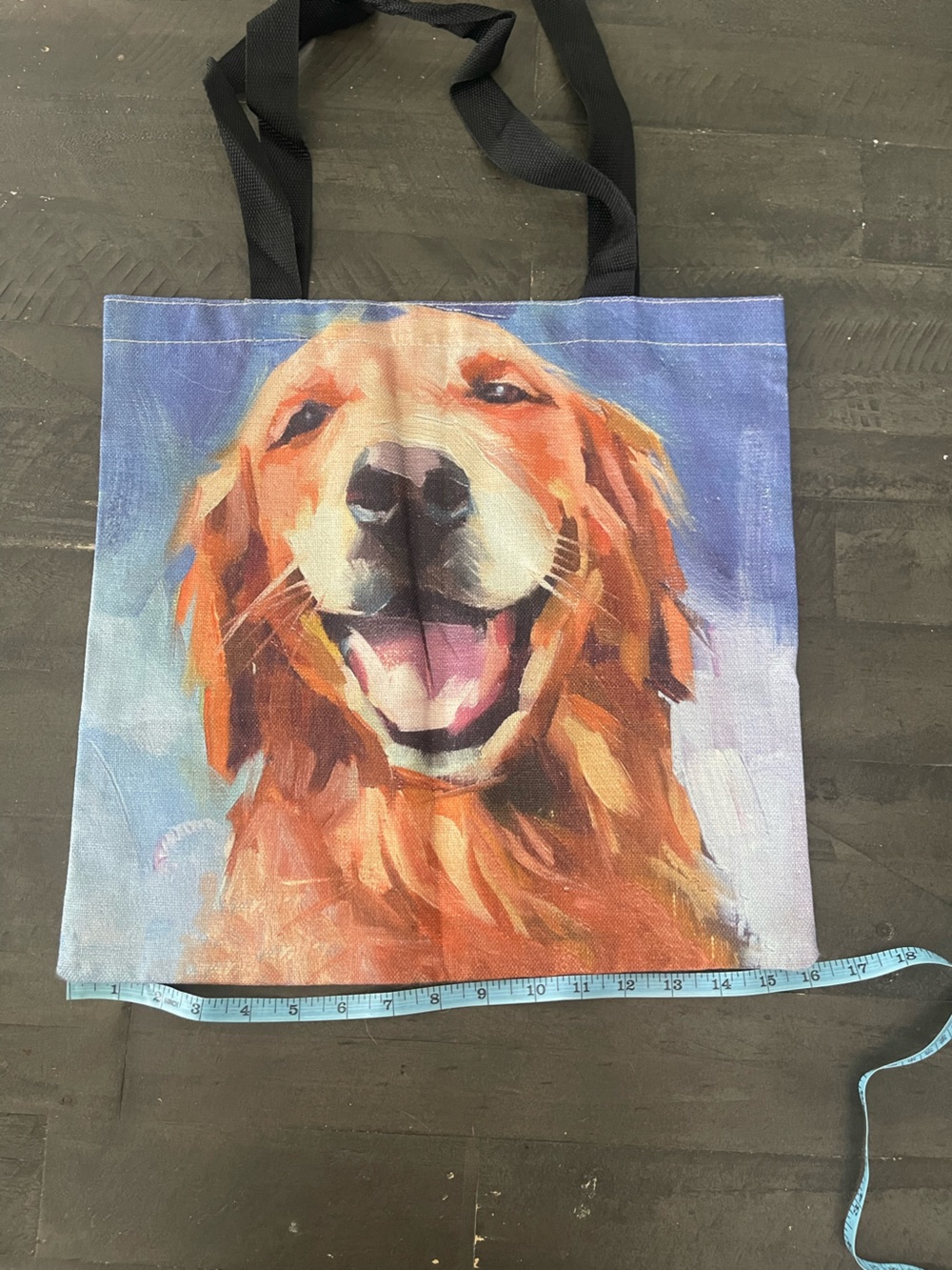 Golden Retriever Canvas Tote Bag - Multicolor